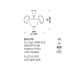 Потолочный светильник De Majo 8010 P6 080100P00