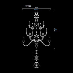 Люстра Barovier&amp;Toso 4607 4607/36/PC