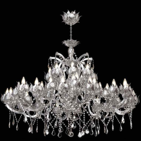 Люстра Beby Group Spiga 1810B02 Satin Chrome Siberian Blue