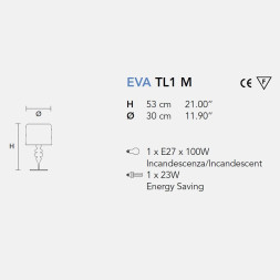 Настольная лампа Masiero Eva TL1 M V95