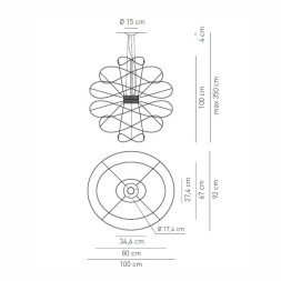 Подвесной светильник Axo Light Hoops SP HOOPS 6 SPHOOPS6ORORLED