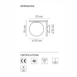 Бра Flos IC Lights C/W 1 Chrome F3178057