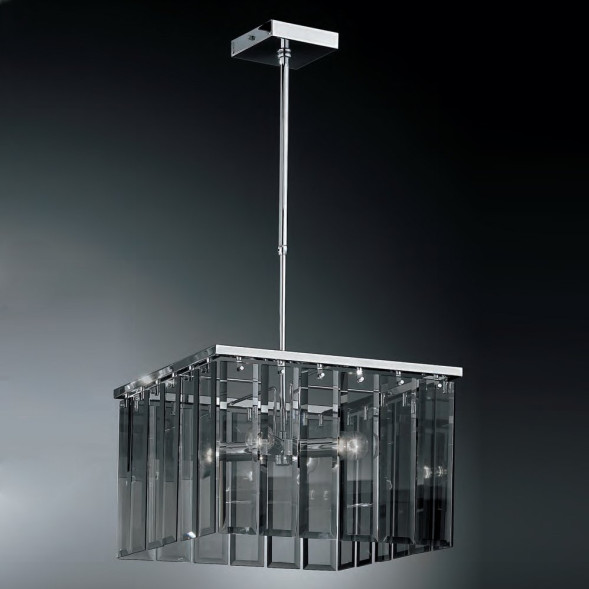 Подвесной светильник IDL Roma 359/4S chrome + GREY without engraving