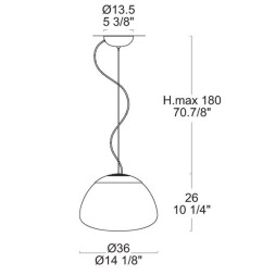 Подвесной светильник Leucos ARIA S 36 0002328