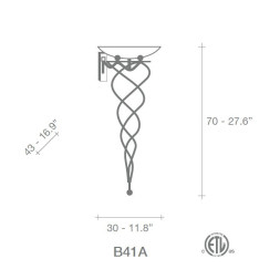 Бра Terzani Antinea B44A F1 B4