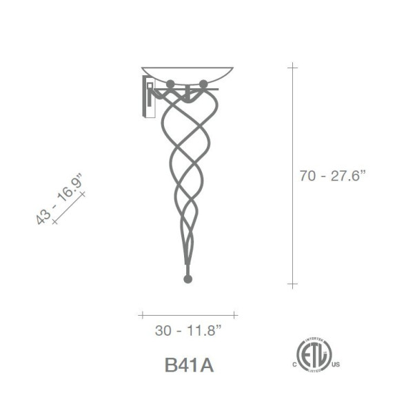 Бра Terzani Antinea B44A F1 B4