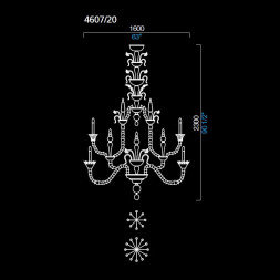 Люстра Barovier&amp;Toso 4607 4607/20/CC