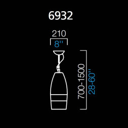 Подвесной светильник Barovier&amp;Toso Aurum 6932