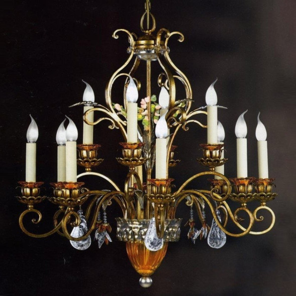 Люстра Renzo Del Ventisette &quot;Sinuosa&quot; L 14075/8+4 DEC. 0122