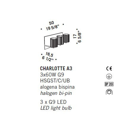 Бра De Majo CHARLOTTE A3 0CHAR0A30