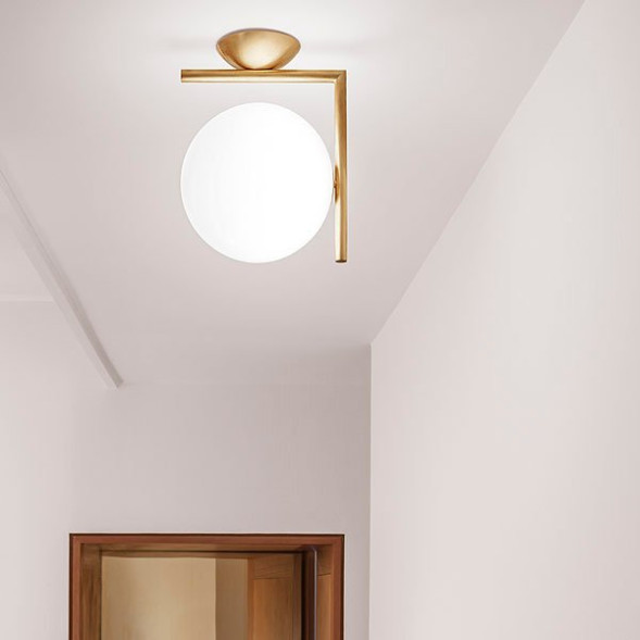 Бра Flos IC Lights C/W 1 Brushed brass F3178059