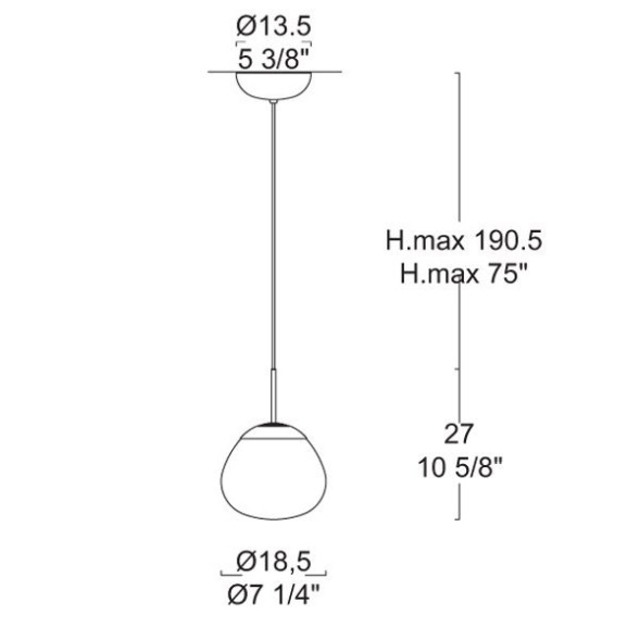 Подвесной светильник Leucos ARIA S 18 0002326