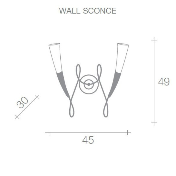 Бра Terzani Virgins A31A F1 B4
