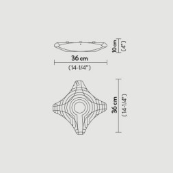 Потолочный светильник Slamp Venti CELING SMALL VEN59PLF0001__VEN