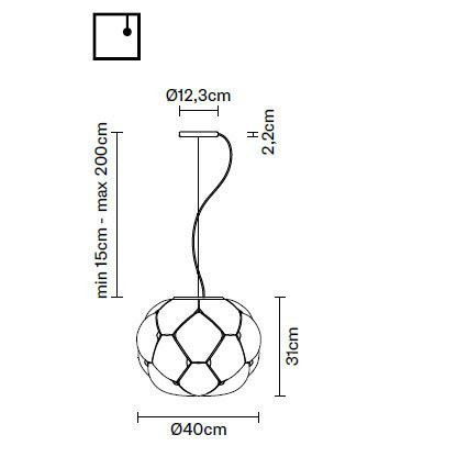 Подвесной светильник Fabbian Cloudy F21 A05 71