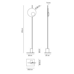 Напольный светильник Axo Light Kwic PT KWIC 36 NE XX LED