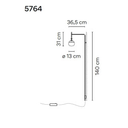 Бра Vibia Tempo 5764 58 /15