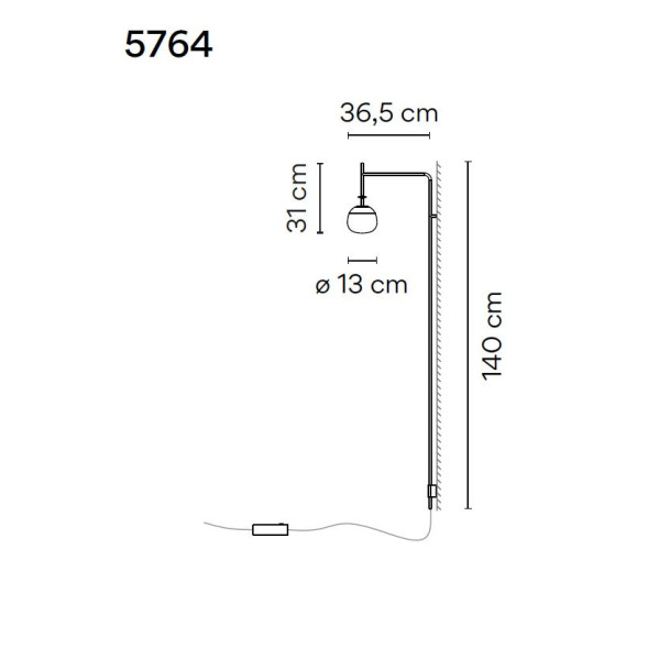 Бра Vibia Tempo 5764 58 /15