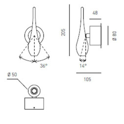 Бра Axo light Stilla STILLA WALL LAMP 100 04