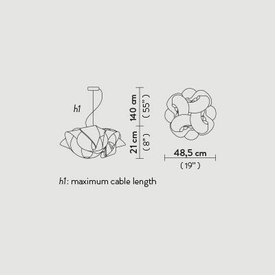 Подвесной светильник Slamp Fabula SUSPENSION S FAB90SOS0000LE000