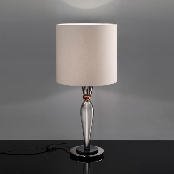 Настольная лампа Euroluce Olympia LG1 nickel Fume