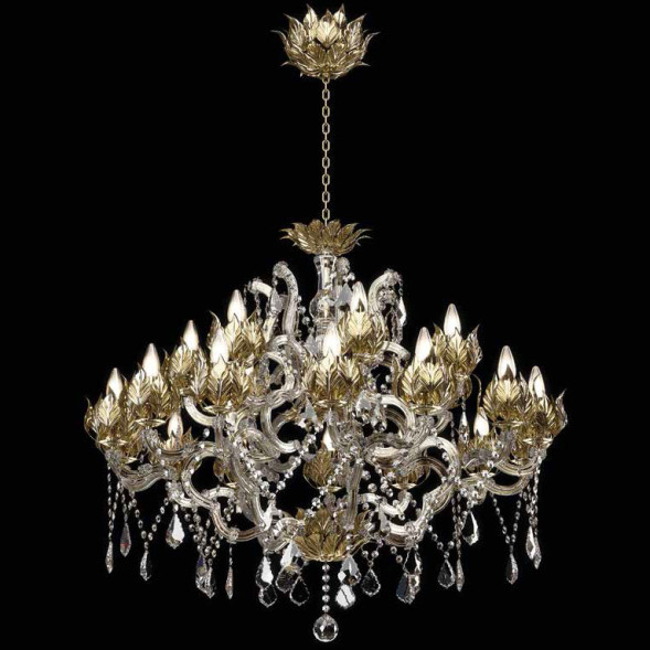 Люстра Beby Group Spiga 1810B05 Satin Gold Cognac