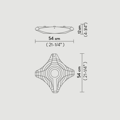 Потолочный светильник Slamp Venti CELING MEDIUM VEN59PLF0002__VEN