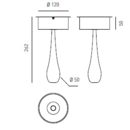 Спот (точечный светильник) Axo Light Stilla STILLA CEILING LAMP 100 04