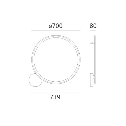Настенный светильник Artemide Discovery 1998030A