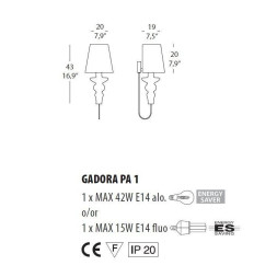 Бра Morosini Evi Style Gadora PA1 ES0600PA04AVAL