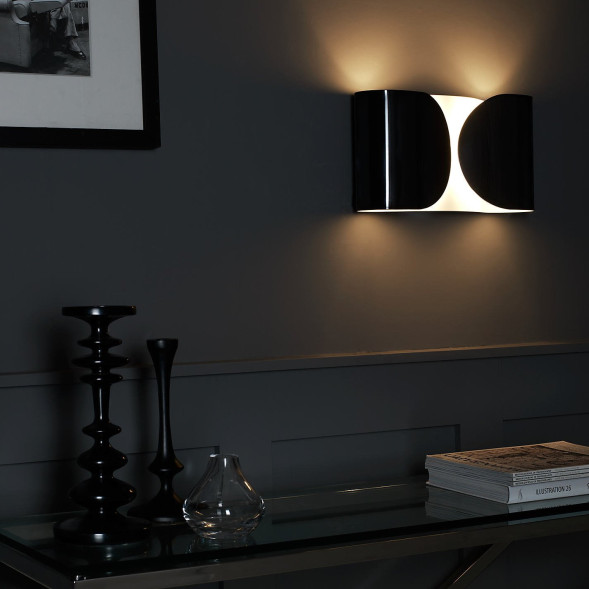 Настенный светильник Flos Foglio Shiny black F2400030
