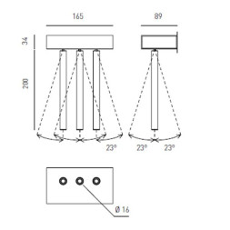 Бра Axo light Virtus VIRTUS WALL LAMP 101 07