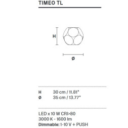 Настольный светильник Masiero Timeo TL G14