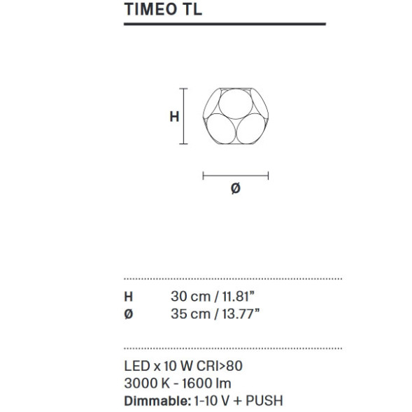 Настольный светильник Masiero Timeo TL G14