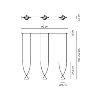Подвесной светильник Axo Light Jewel SP JEWD 03 SA NE LED