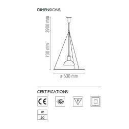 Подвесной светильник Flos Frisbi F2500000