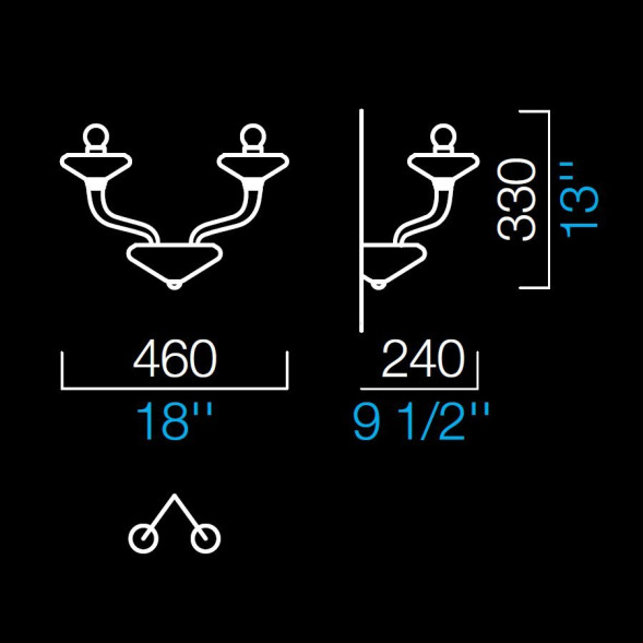 Бра Barovier&amp;Toso Windsor 5676/02/BE