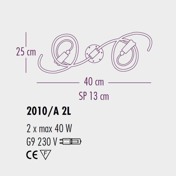Настенно-потолочный светильник Bellart Chic 2010/A2L 19