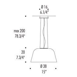 Подвесной светильник Leucos AYERS S38 0003060