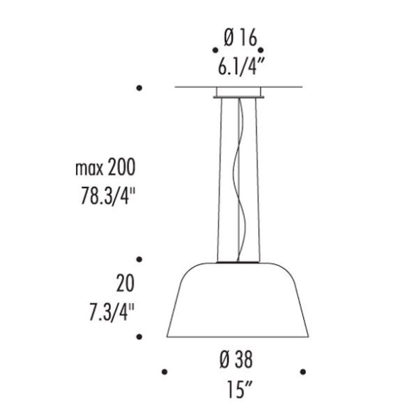Подвесной светильник Leucos AYERS S38 0003060