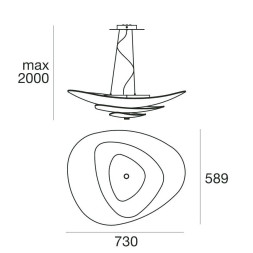 Подвесной светильник Linea Light Moledro 90239