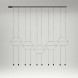 Подвесной светильник Vibia Wireflow 0332 04 /1B