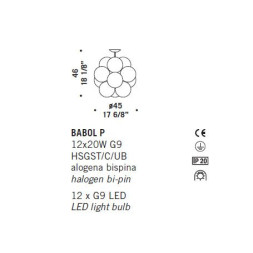 Потолочный светильник De Majo BABOL P 0BABO0P00