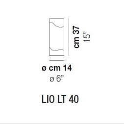Настольная лампа Vistosi Lio LT 40 E27 CR/BC