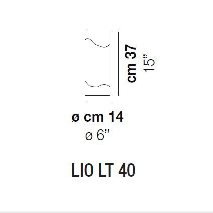 Настольная лампа Vistosi Lio LT 40 E27 CR/BC