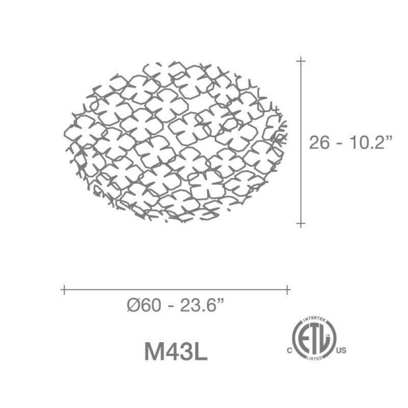 Потолочный светильник Terzani Orten&#039;zia M43L E7 C8