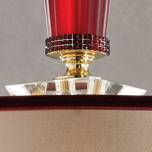 Подвесной светильник Euroluce Museum S1 Shiny gold ruby