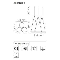 Подвесной светильник Flos Fucsia 3 F2411000