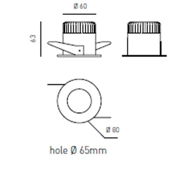 Спот (точечный светильник) Axo light Telesius 20 504 02