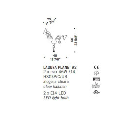 Бра De Majo LAGUNA PLANET A2 0LAGU0A29
